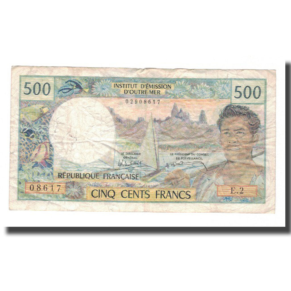 Banknote, New Caledonia, 500 Francs, KM:60e, VF(20-25)