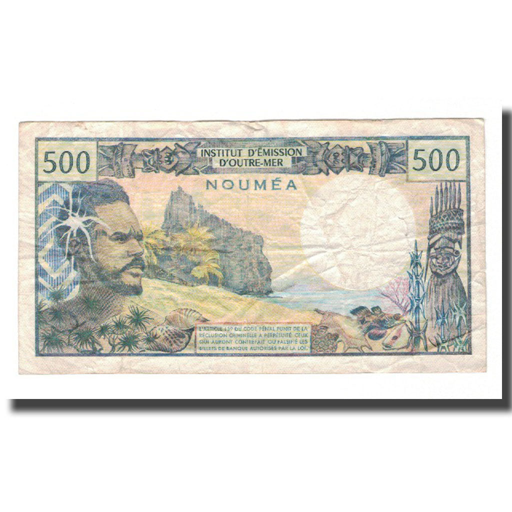 Banknote, New Caledonia, 500 Francs, KM:60e, VF(20-25)