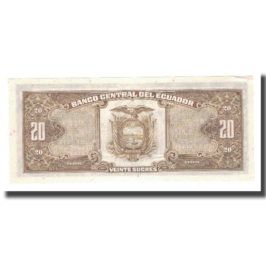 Banknote, Ecuador, 20 Sucres, 1986, 1986-04-29, KM:121Aa, UNC(64)