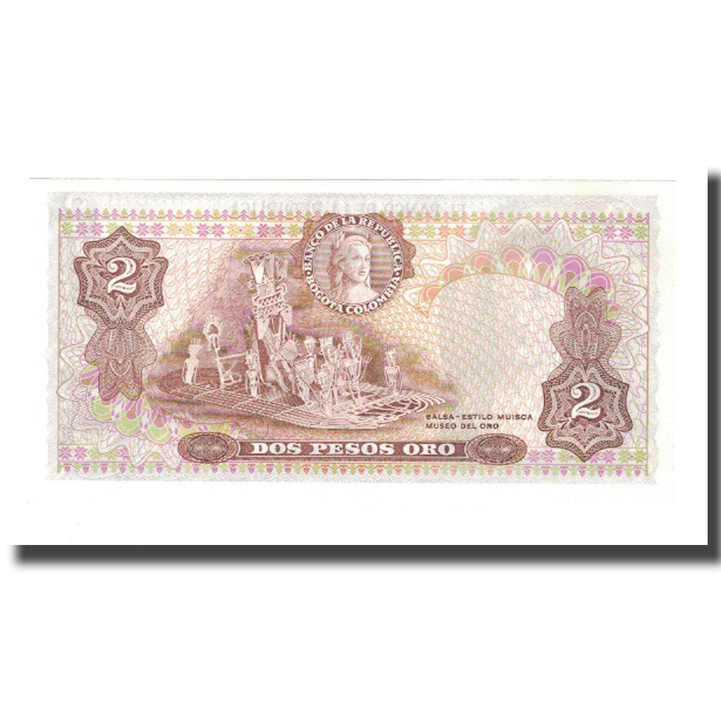 Banknote, Colombia, 2 Pesos Oro, 1977, 1977-07-20, KM:413b, UNC(63)
