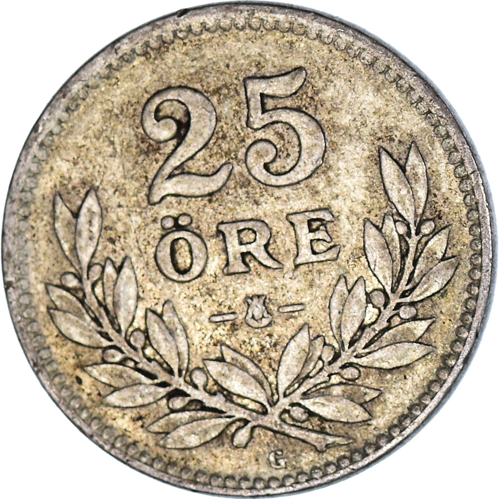 Münze, Schweden, 25 Öre, 1933