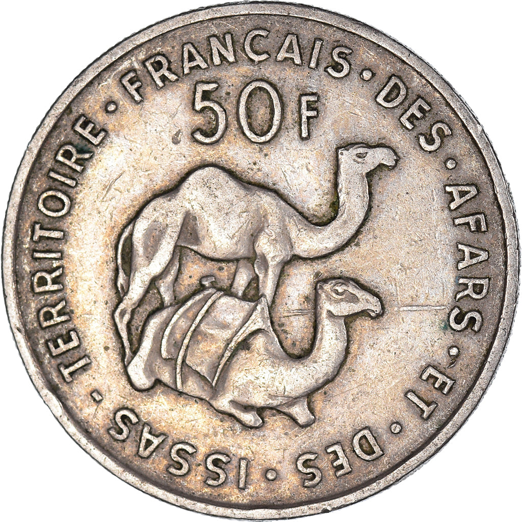 Munten, FRANSE  AFARS & ISSAS, 50 Francs, 1970