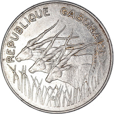 Moneta, Gabon, 100 Francs, 1972