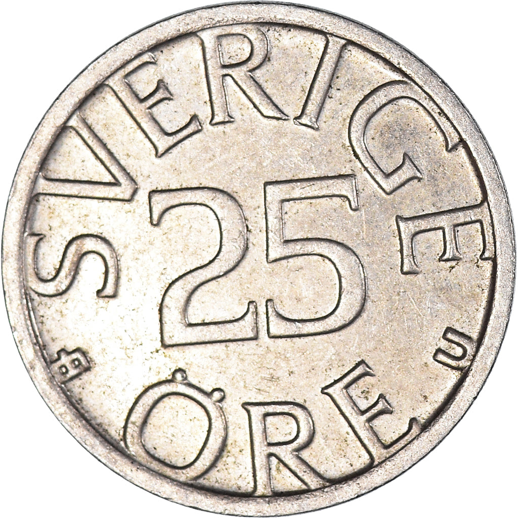 Coin, Sweden, 25 Öre, 1977