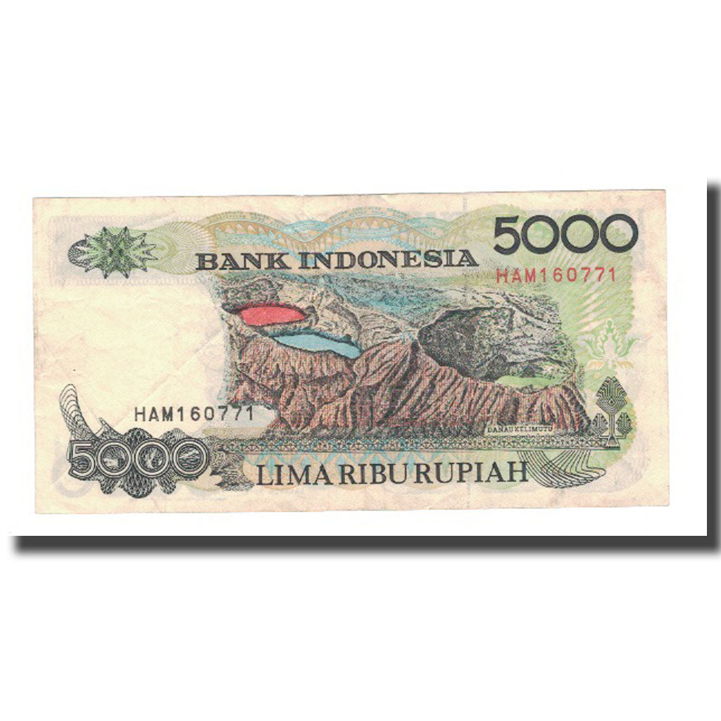 Banknote, Indonesia, 5000 Rupiah, 1992, KM:130a, VF(30-35)