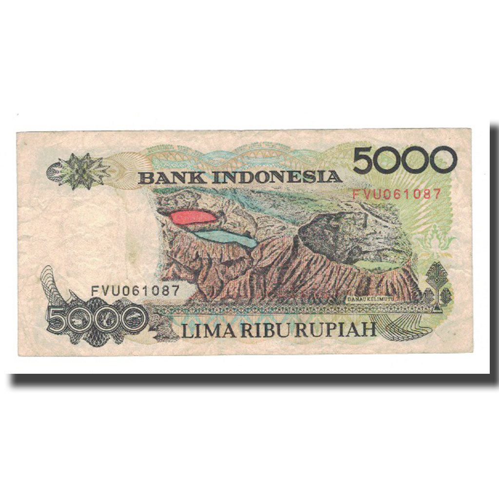 Banknote, Indonesia, 5000 Rupiah, 1992, KM:130a, VF(20-25)