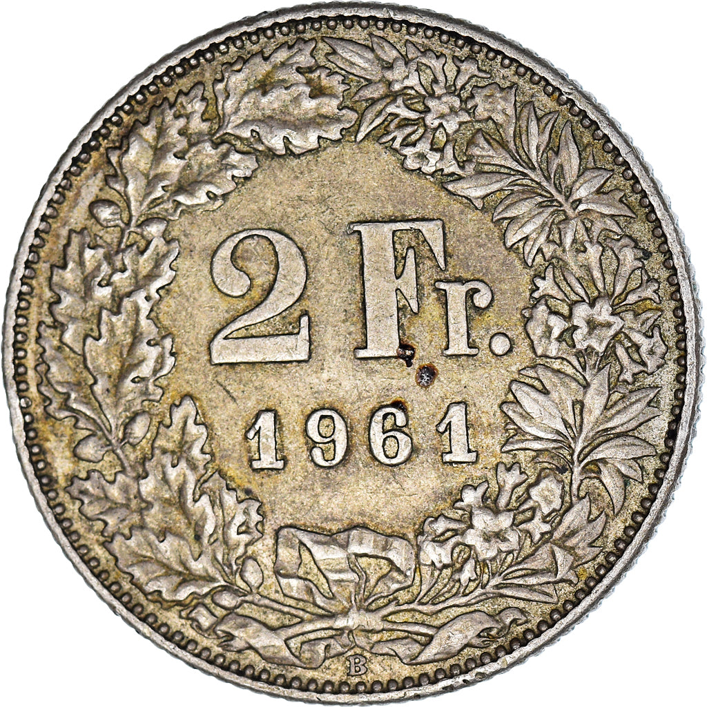 Moneta, Szwajcaria, 2 Francs, 1961