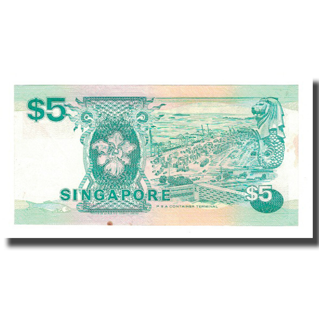 Banknote, Singapore, 5 Dollars, KM:19, EF(40-45)