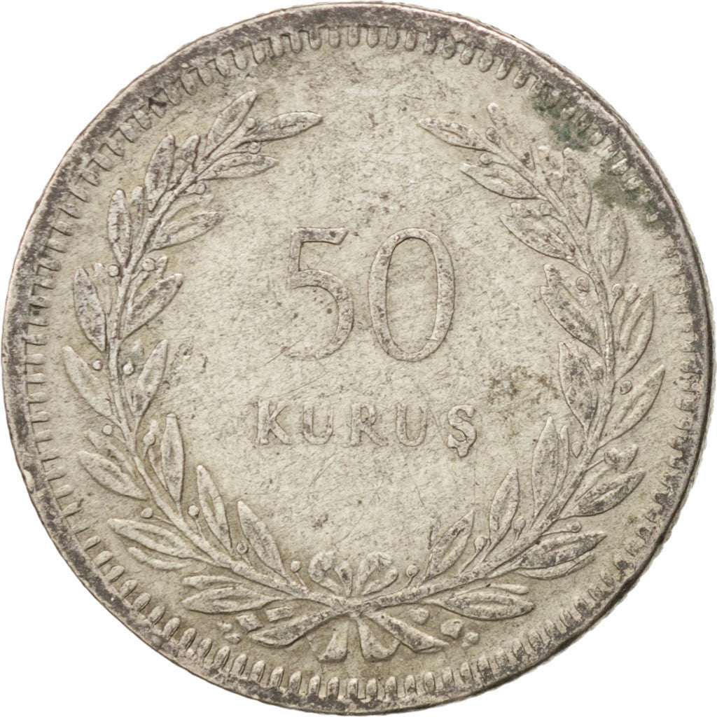 Turquie, République, 50 Kurus 1947, KM 882