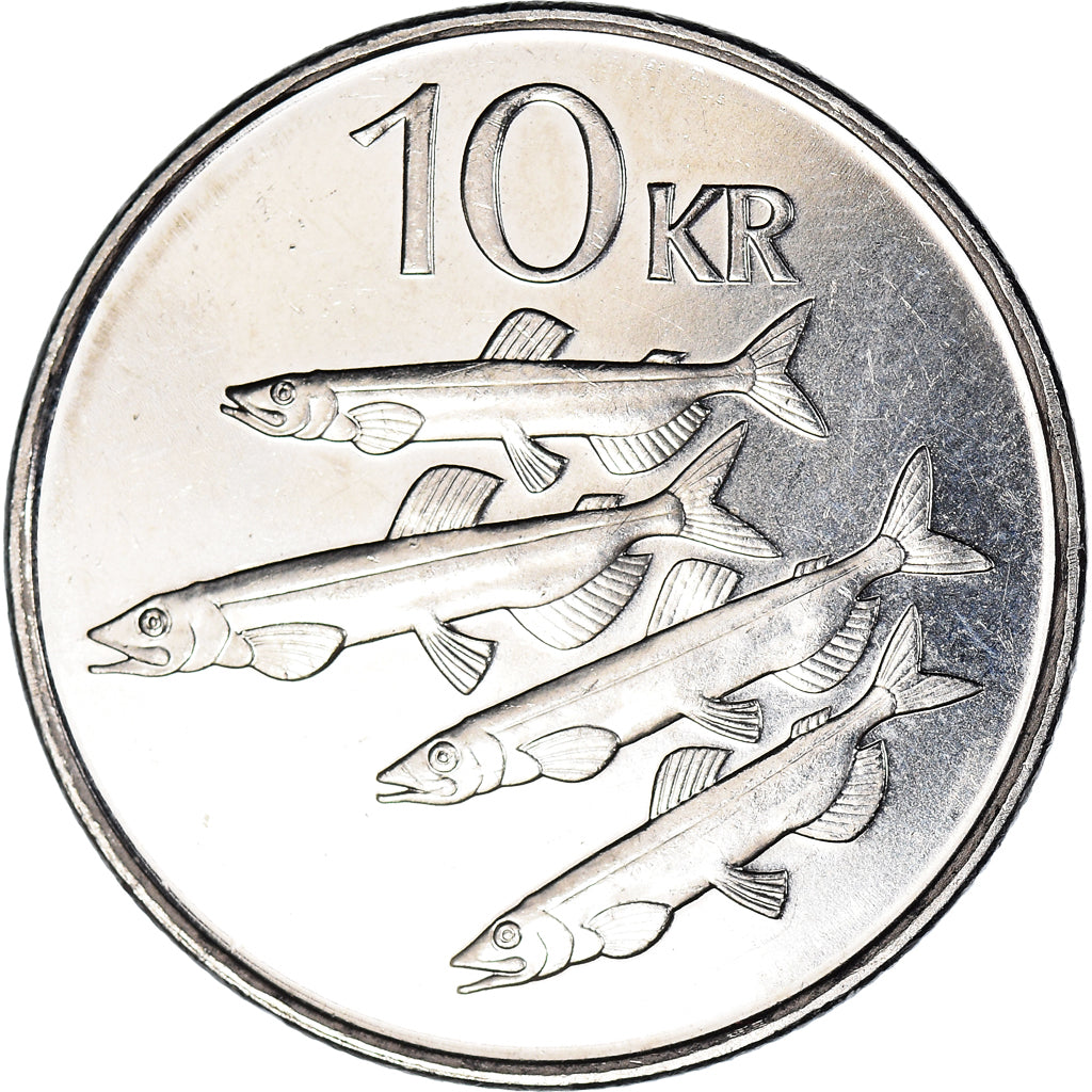 Monnaie, Islande, 10 Kronur, 1996
