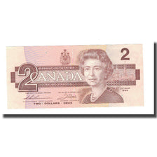 Nota, Canadá, 2 Dollars, 1986, KM:94b, AU(50-53)