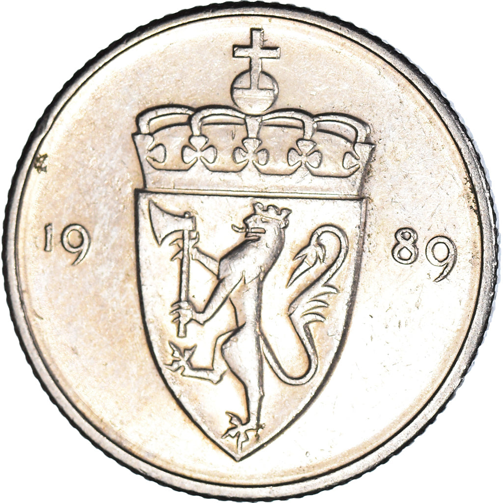 Munten, Noorwegen, 50 Öre, 1989