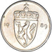 Munten, Noorwegen, 50 Öre, 1989