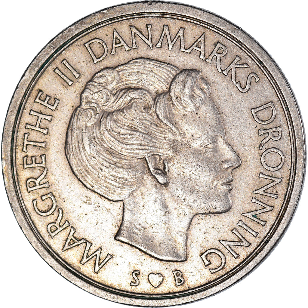 Moneda, Dinamarca, 5 Kroner, 1975