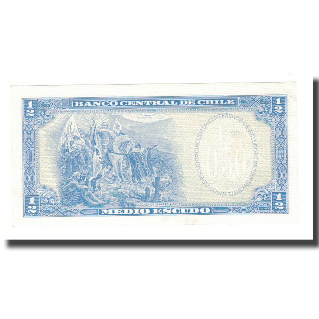 Billete, 1/2 Escudo, Chile, KM:134Aa, SC+