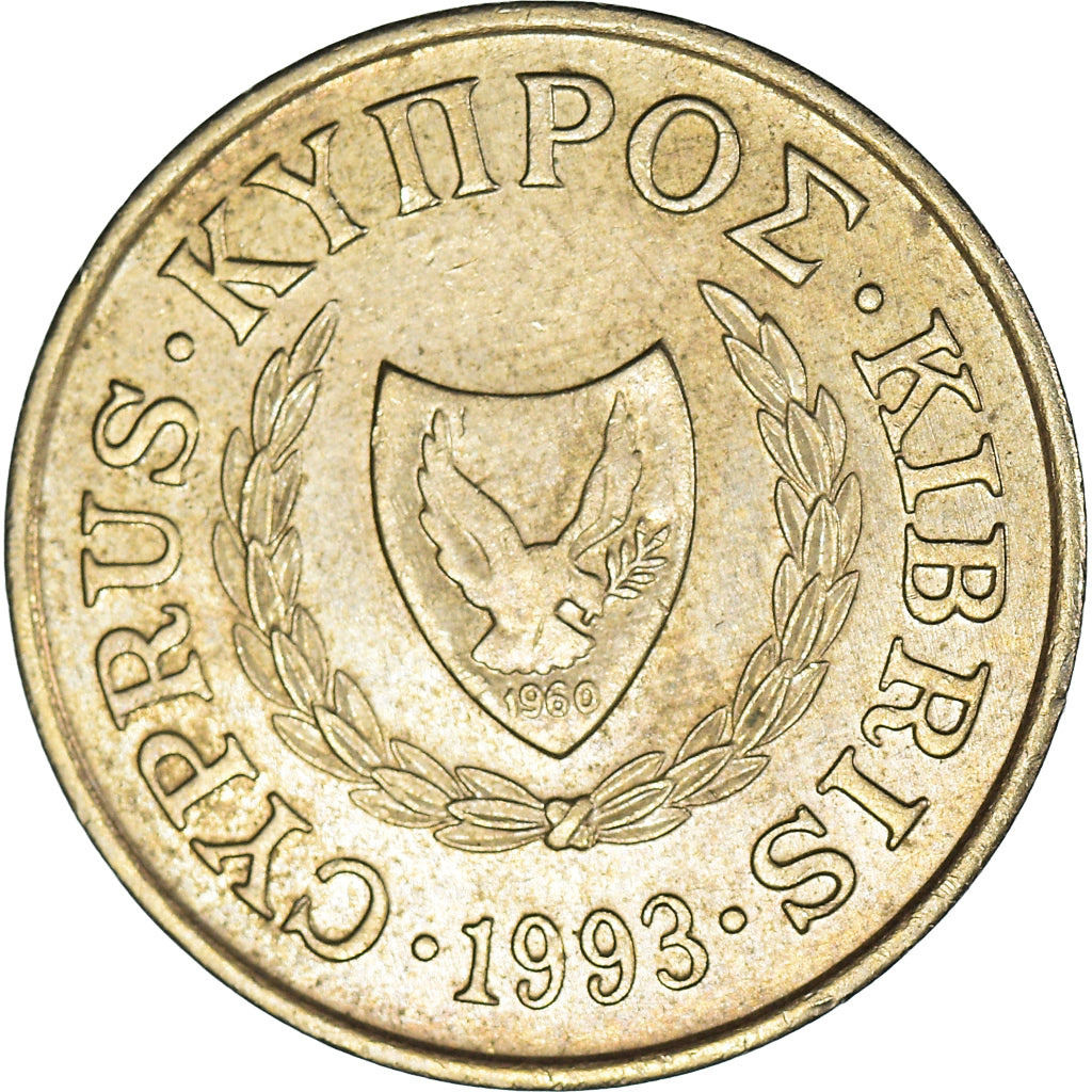 Coin, Cyprus, 5 Cents, 1993