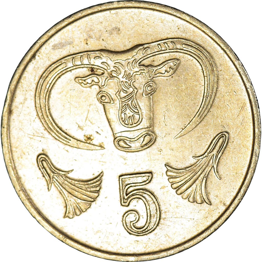 Coin, Cyprus, 5 Cents, 1993