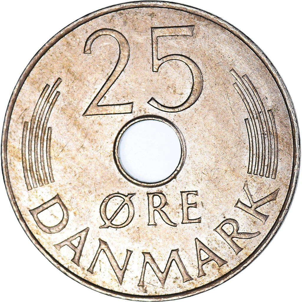 Moneda, Dinamarca, 25 Öre, 1987