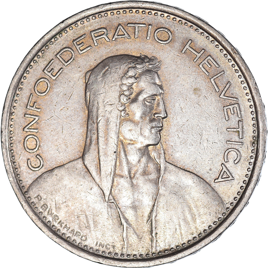 Munten, Zwitserland, 5 Francs, 1968
