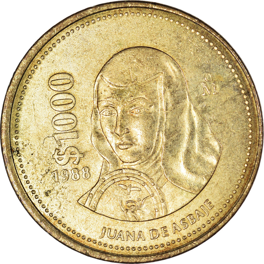 Coin, Mexico, 1000 Pesos, 1988