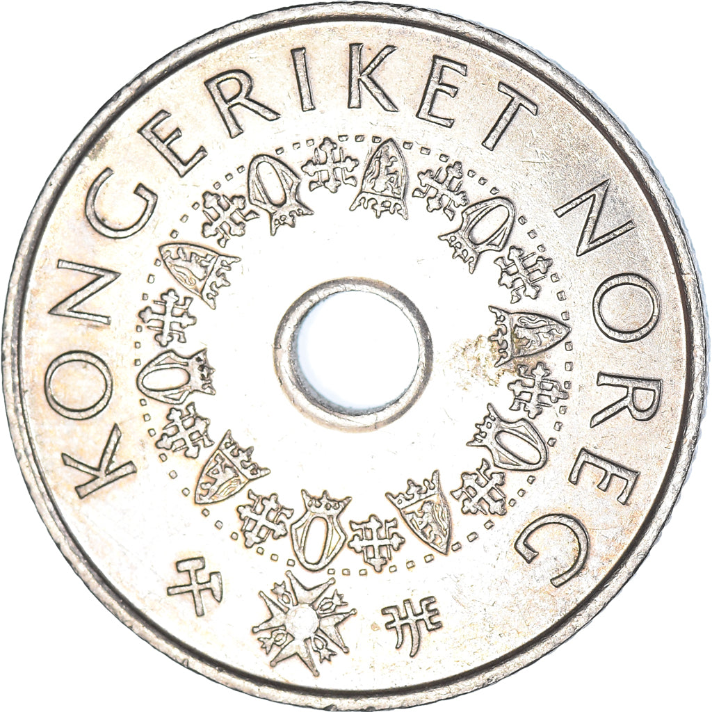Moeda, Noruega, 5 Kroner, 1998