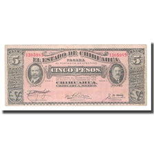 Banknote, Mexico - Revolutionary, 5 Pesos, 1914, 1914-02-10, KM:S531f, VF(20-25)