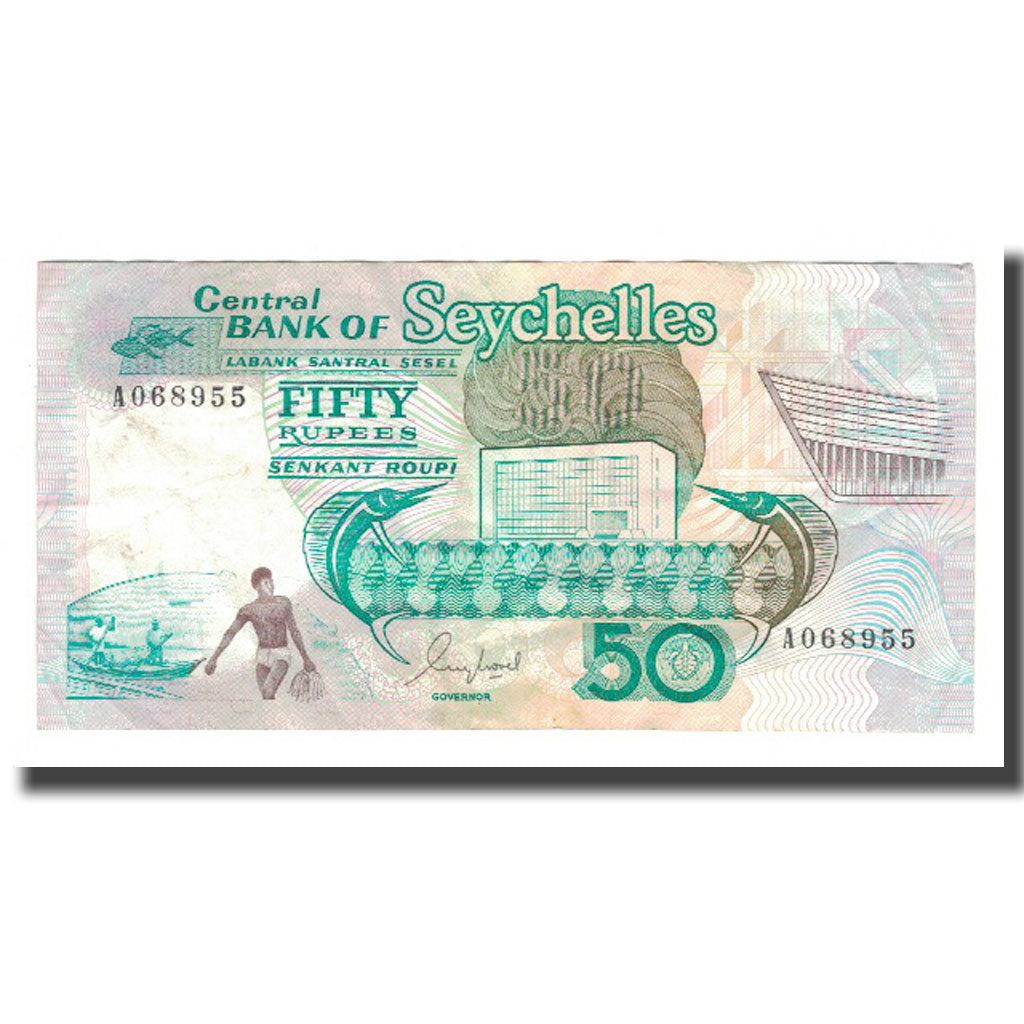 Banknote, Seychelles, 50 Rupees, KM:34, VF(30-35)