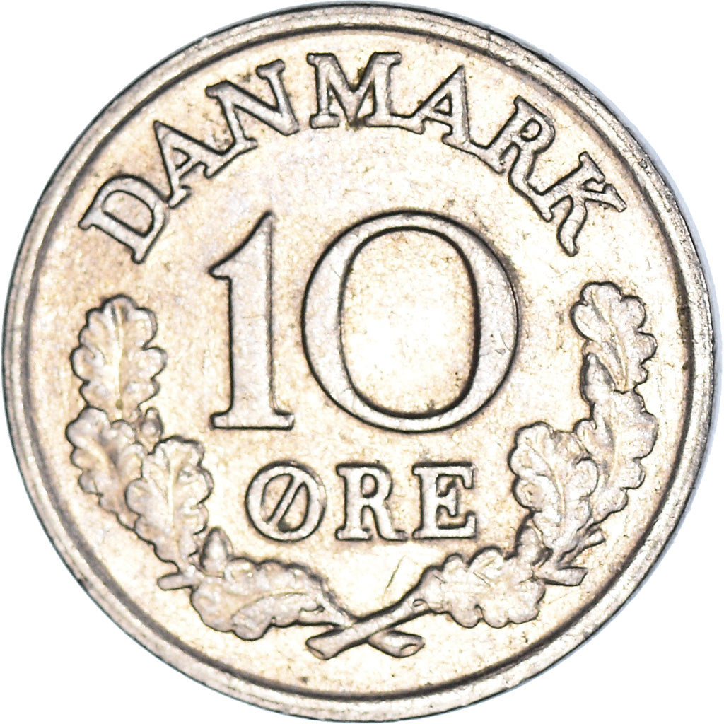 Monnaie, Danemark, 10 Öre, 1963