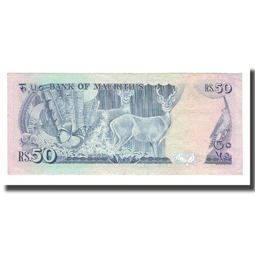 Banknote, Mauritius, 50 Rupees, KM:37a, EF(40-45)