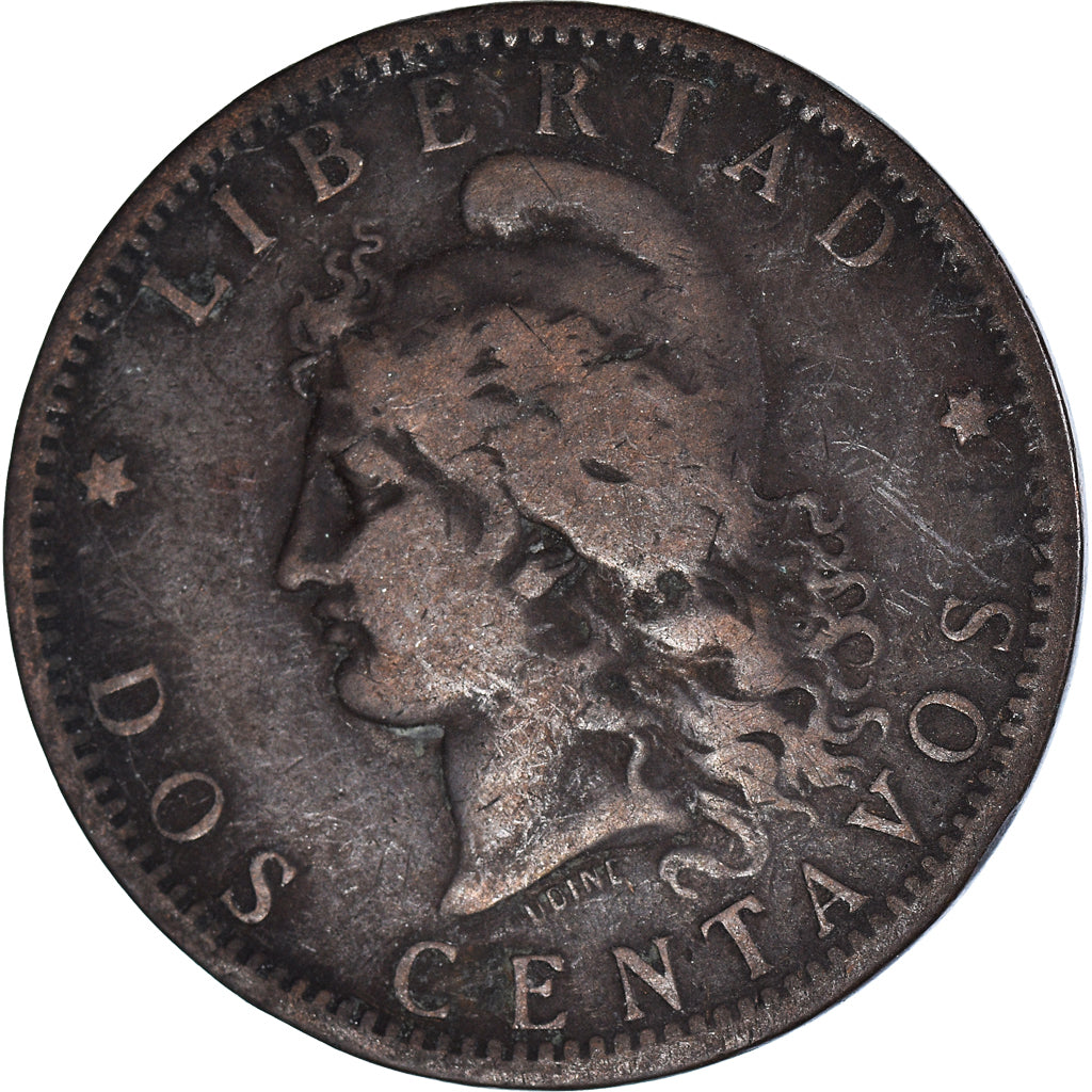 Munten, Argentinië, 2 Centavos, 1884