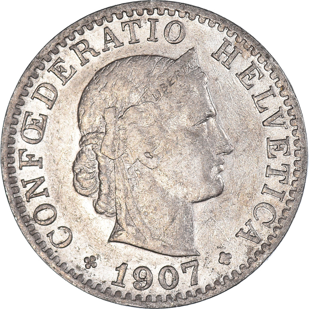 Coin, Switzerland, 20 Rappen, 1907
