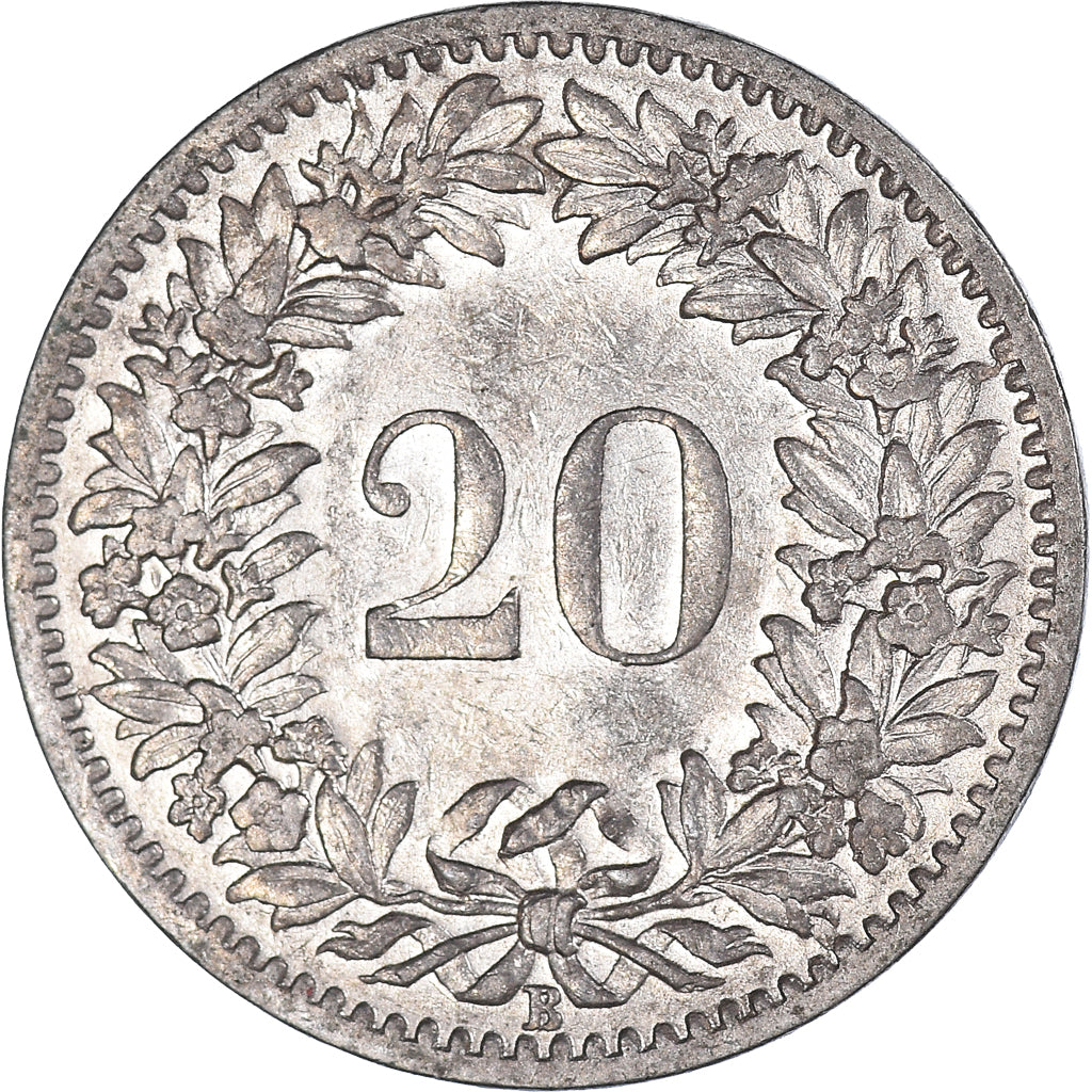 Coin, Switzerland, 20 Rappen, 1907