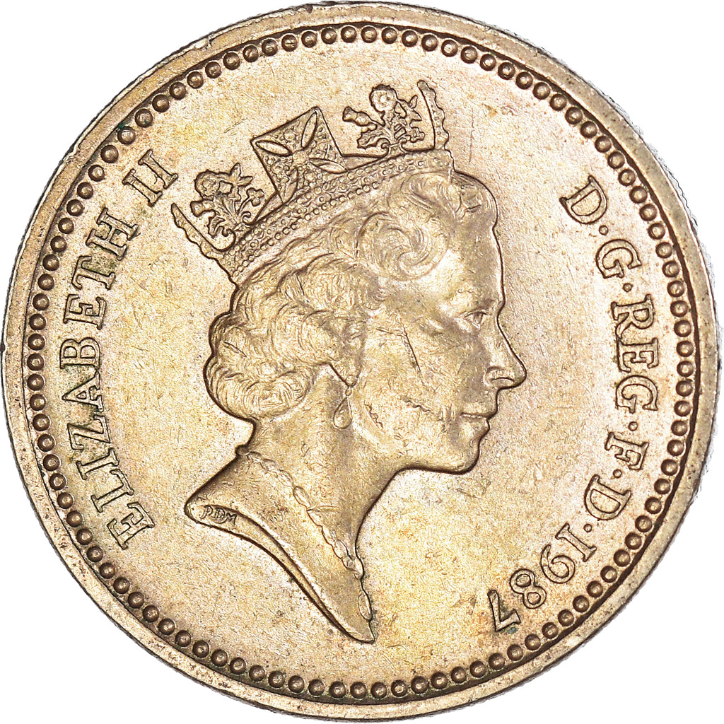 Moneta, Wielka Brytania, Pound, 1987
