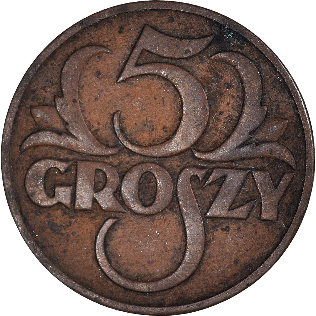 Münze, Polen, 5 Groszy, 1931