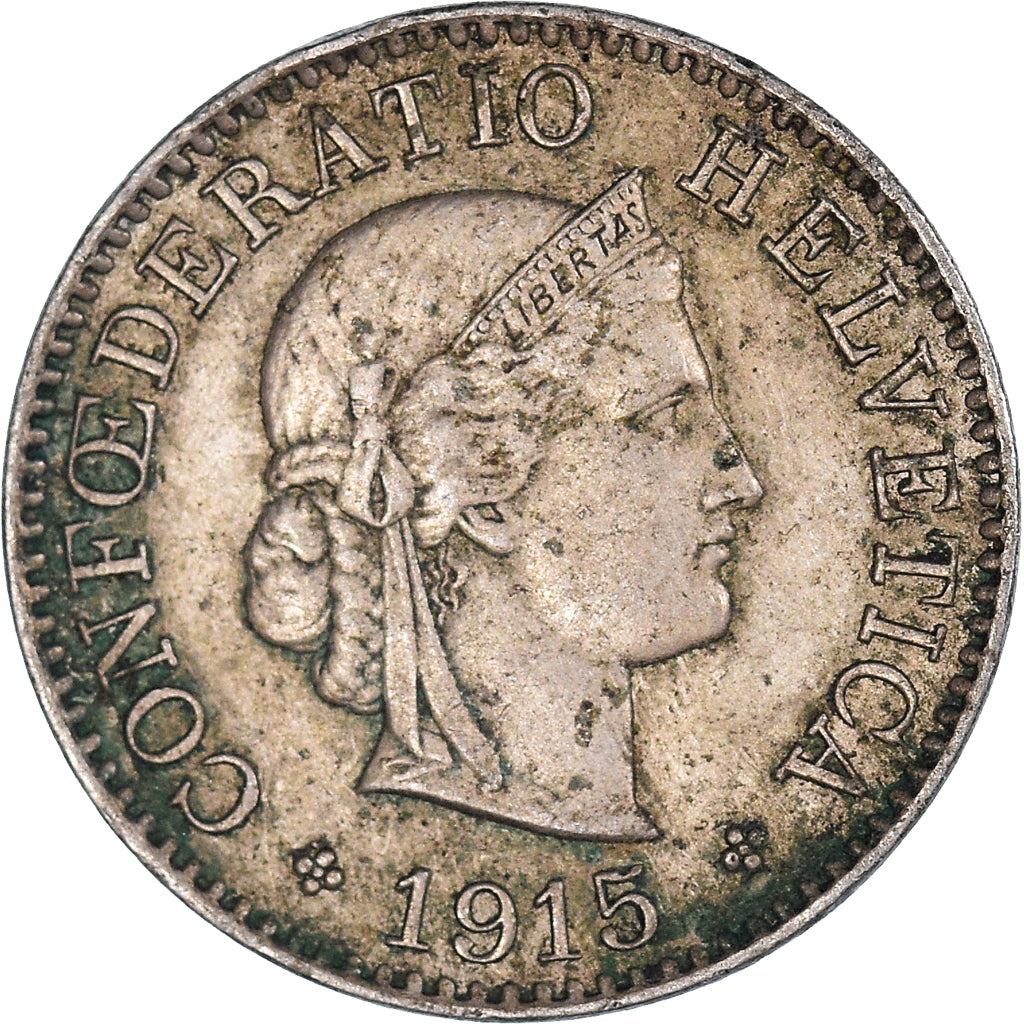 Coin, Switzerland, 5 Rappen, 1915