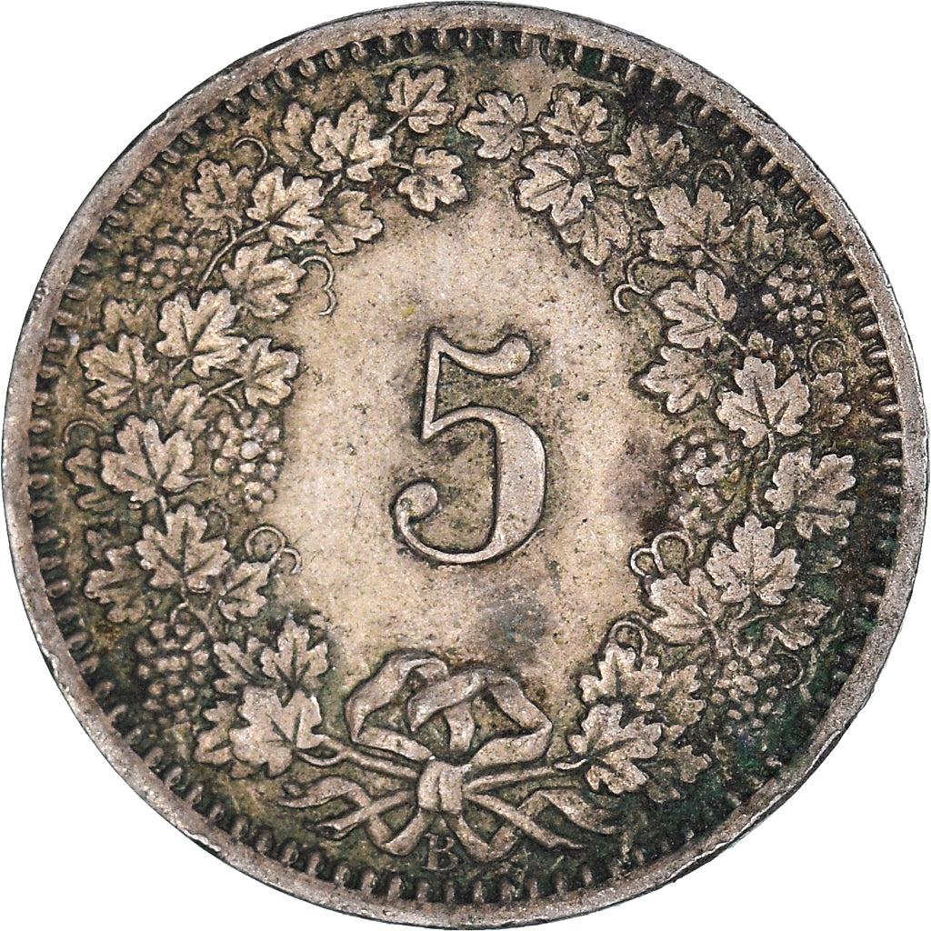 Coin, Switzerland, 5 Rappen, 1915