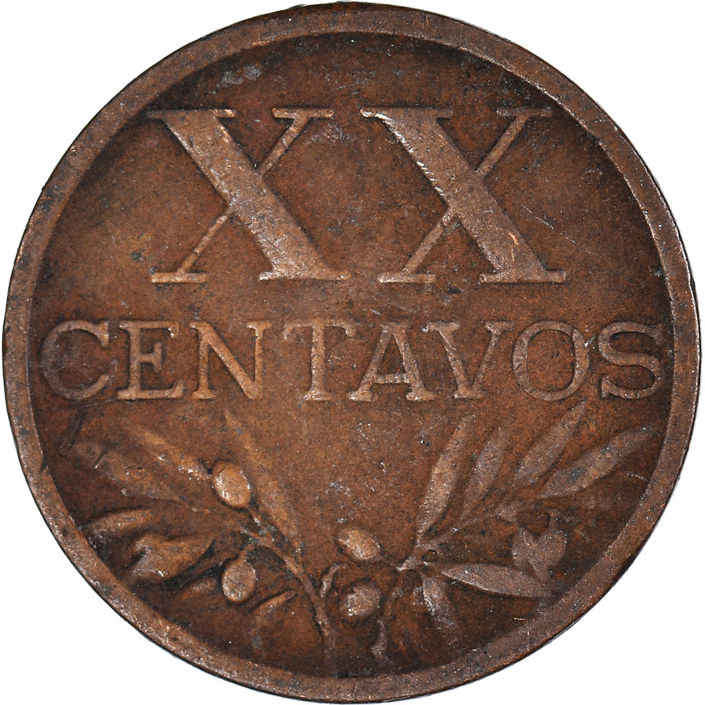 Moneta, Portugal, 20 Centavos, 1952