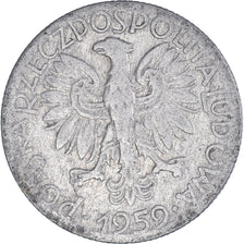Coin, Poland, 5 Zlotych, 1959