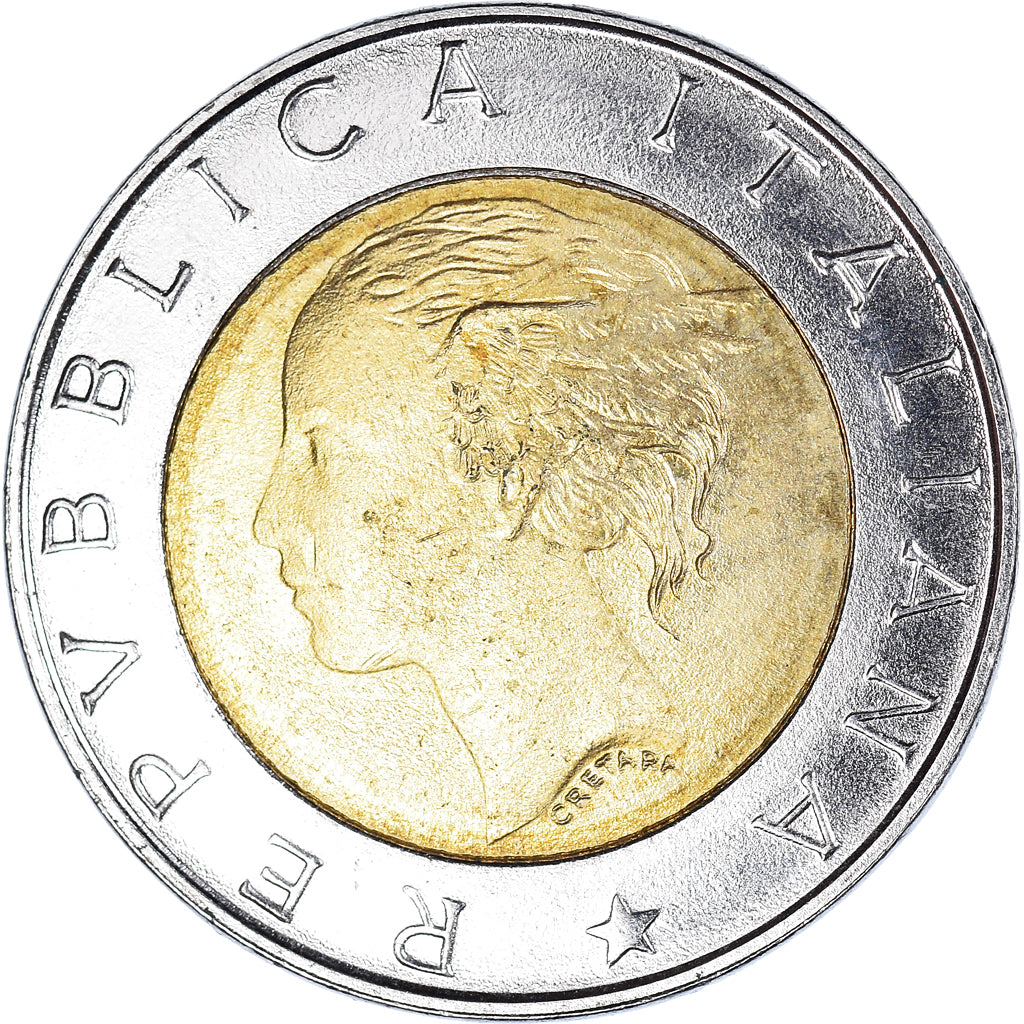 Coin, Italy, 500 Lire, 1997