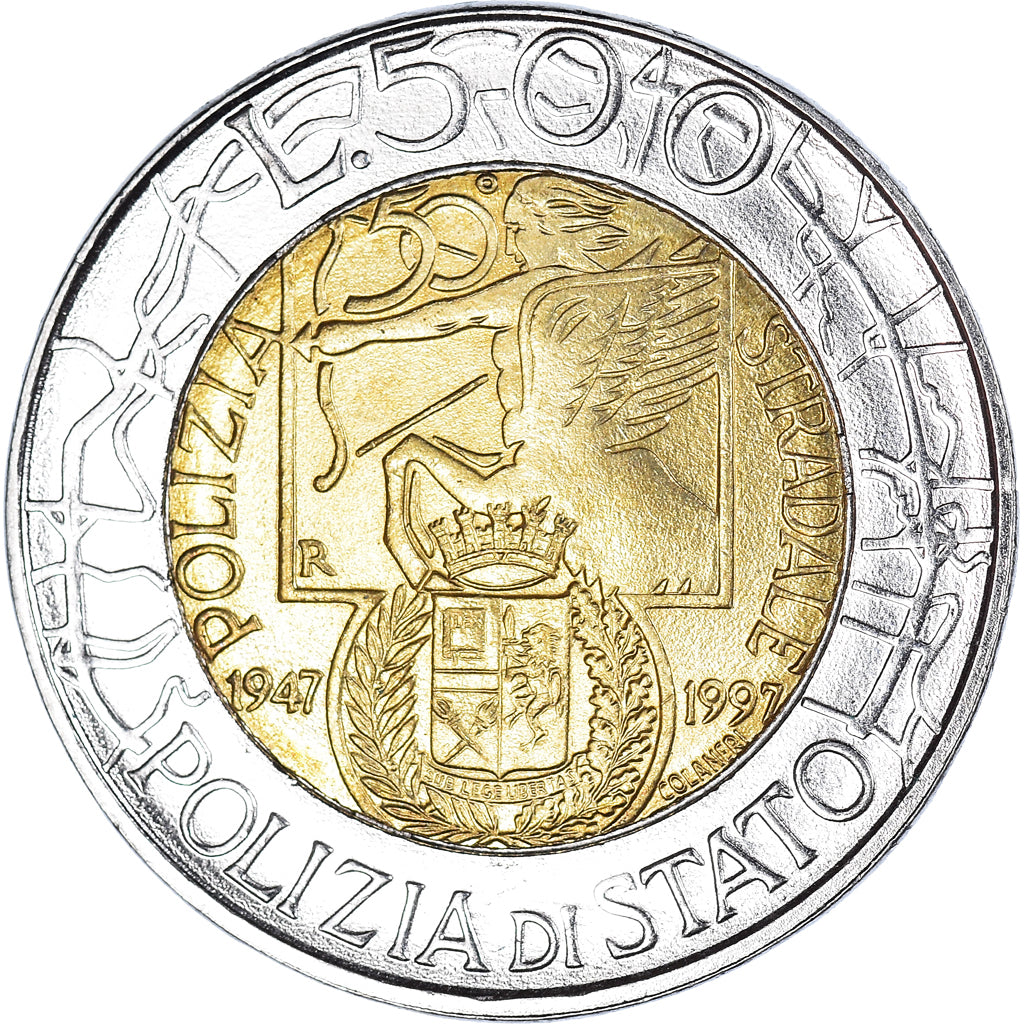 Coin, Italy, 500 Lire, 1997