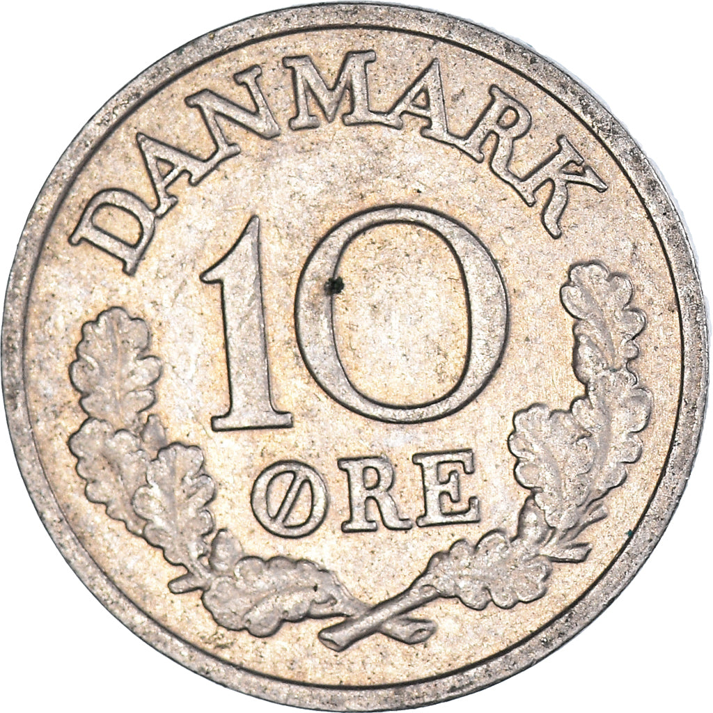 Moneda, Dinamarca, 10 Öre, 1967