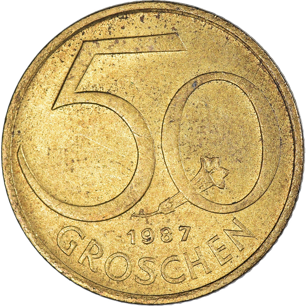 Coin, Austria, 50 Groschen, 1987