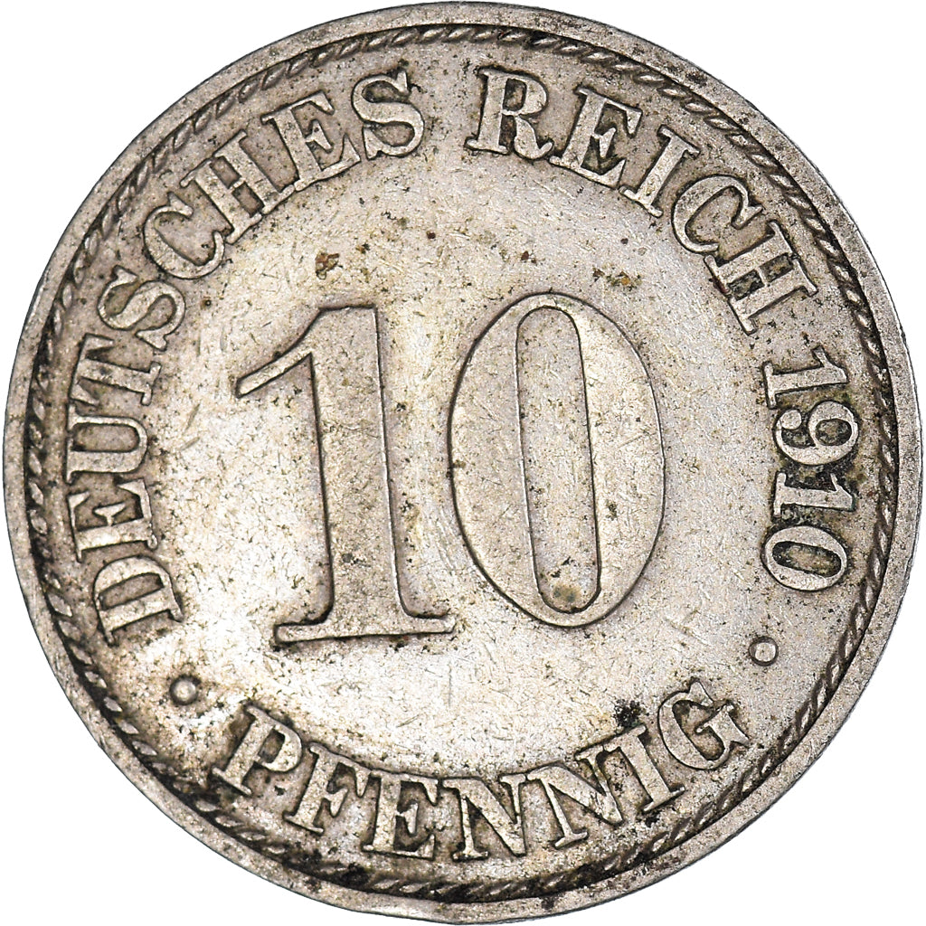 Münze, Deutschland, 10 Pfennig, 1910