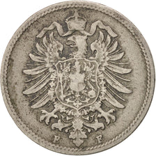 GERMANY - EMPIRE, 10 Pfennig, 1875, Stuttgart, KM #4, EF(40-45), Copper-Nickel,.