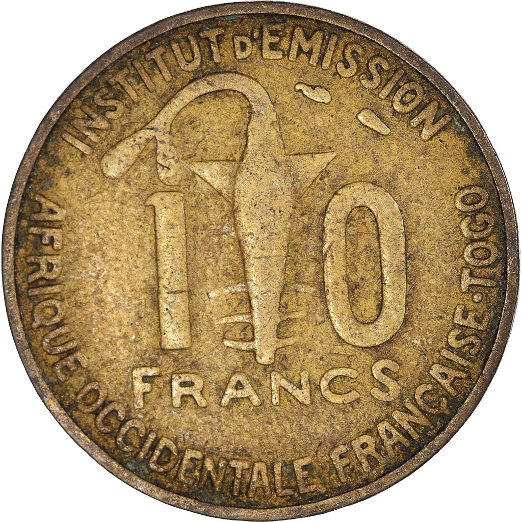 Moneta, Africa occidentale francese, 10 Francs, 1957
