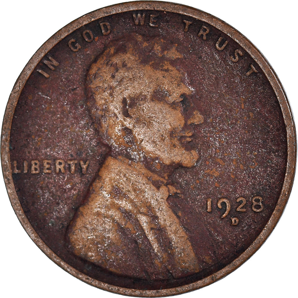 Coin, United States, Cent, 1928