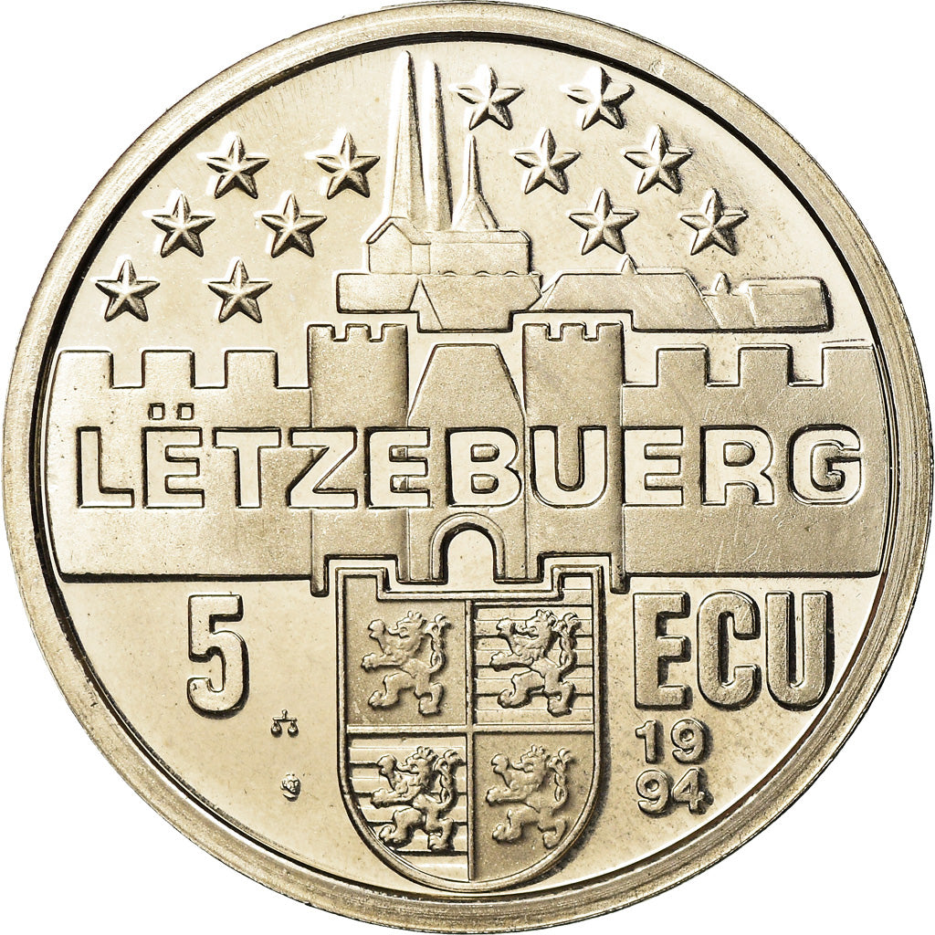 Luxembourg, Medal, 5 Ecu, Marie-Thérèse Duchesse, 1994, MS(63), Copper-nickel
