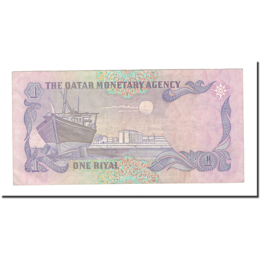 Banknote, Qatar, 1 Riyal, KM:13a, EF(40-45)