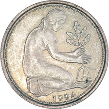 Monnaie, Allemagne, 50 Pfennig, 1994