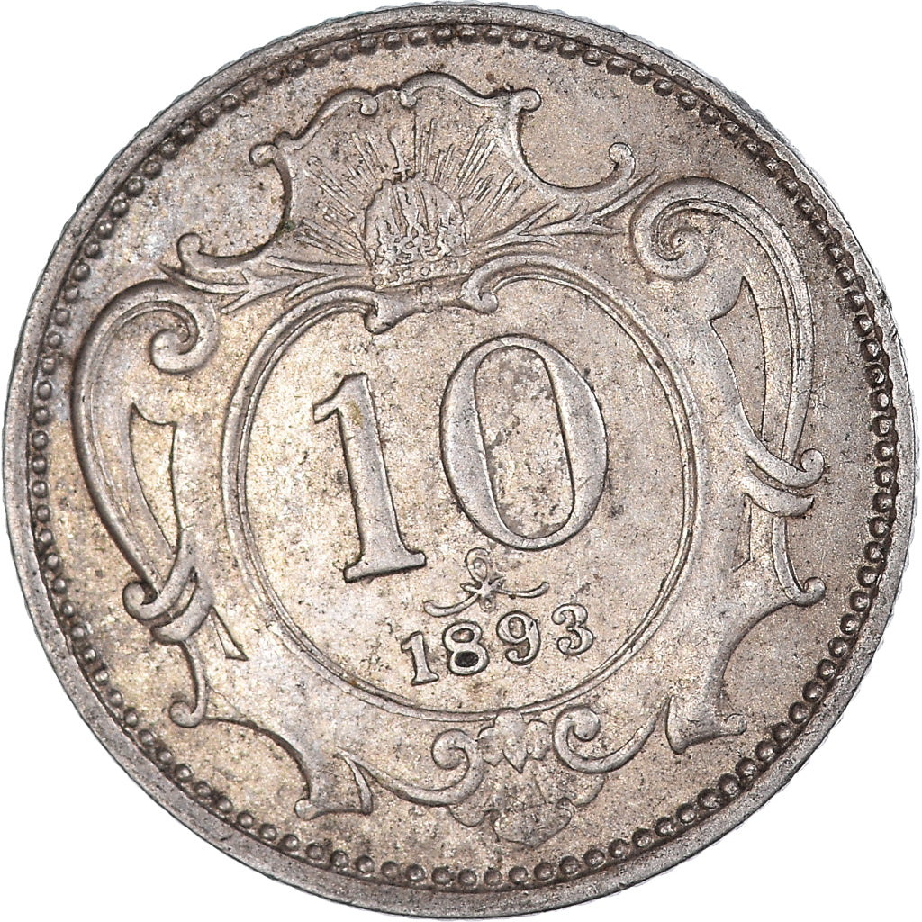 Moneta, Austria, 10 Heller, 1893